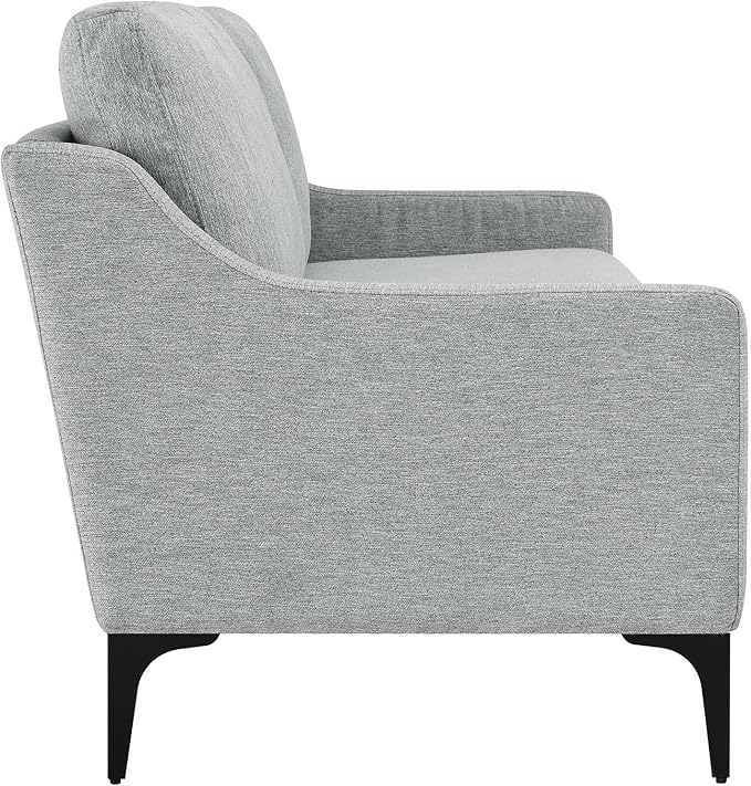 Modway EEI-6019-LGR Corland Upholstered Fabric Sofa, Light Gray