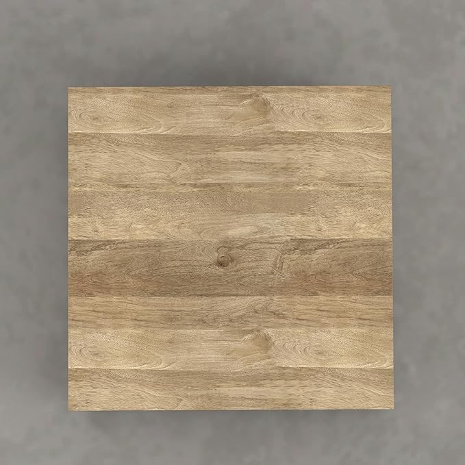 SIMPLIHOME Lockhart Square Coffee Table - 30 inch Wide Solid Mango Wood Living Room Table in Natural Blonde, Modern Cocktail Table for Family Room with Large Surface and Low Profile, Assembled