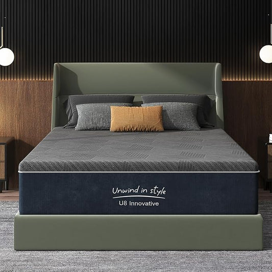 10 Inch Gel Memory Foam Mattress Full Size, Medium Firm Pressure Relief, CertiPUR-US Certified, with Removable Washable Cover, Mattress in a Box