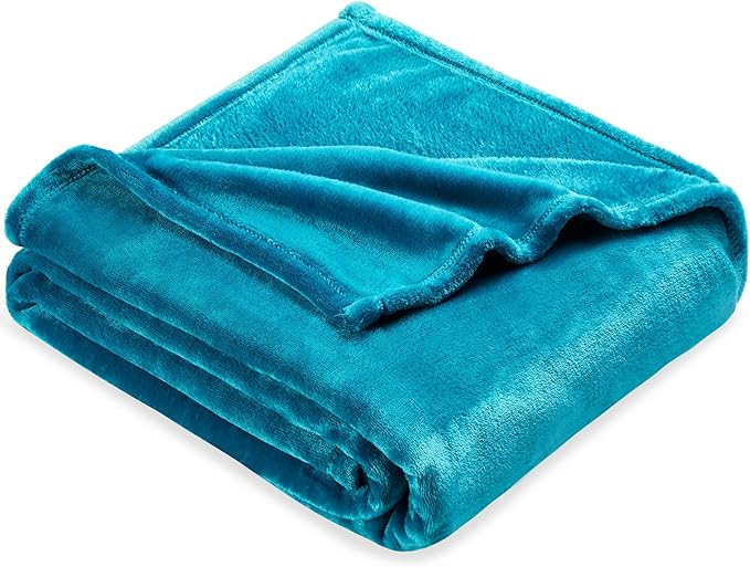 DREAMNINE Extra Large Fleece Blanket,Soft Comfy Fluffy Bed Blankets Queen Size 90" x 90",Luxury Decorative Fuzzy Blanket for Women Girl,Big Cozy Shaggy Warm Flannel Blankets for Winter Autumn Pet,Teal