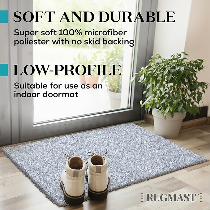 Premium Microfiber Indoor Door Mat – 36"x60" Washable Entry Mat, Non-Slip, Waterproof Backing, Super Absorbent, Low Profile Entryway Doormat for Indoor Entrance - Image 5