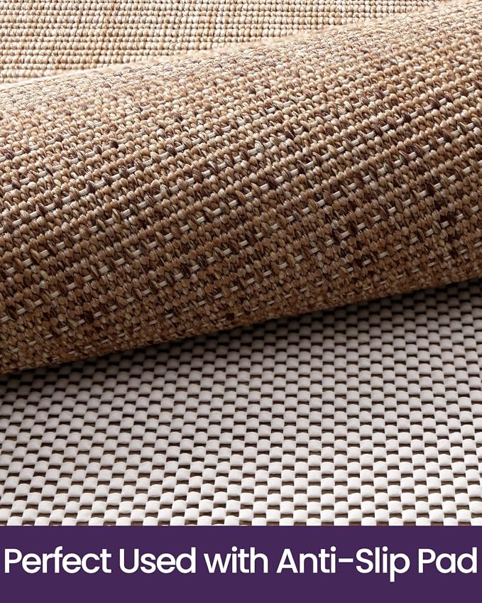 DEXI Dirt Trapper Door Mat, 31x48 Washable Doormat, Dirt Resistant and Absorbent, Easy Clean Low-Profile Floor Rugs for Entryway, Front Door, and Inside Entrance, Beige - Image 3