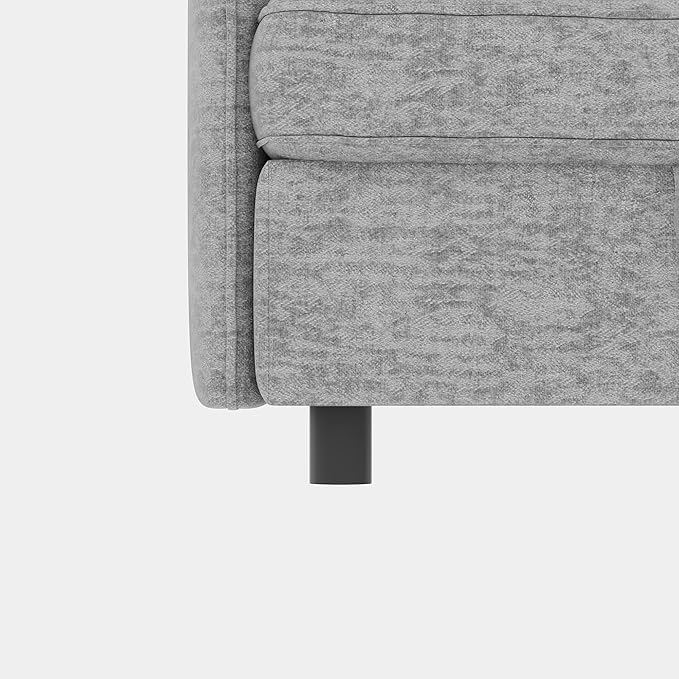 Loveseat Modular Storage Sectional Sofa Customizable Seating Group Sofa&Couch Convertible Lounge Sleeper Chaise Daybed with Movable Seat and Ottomans, Chenille Upholstered Sofa Couch for Living Room