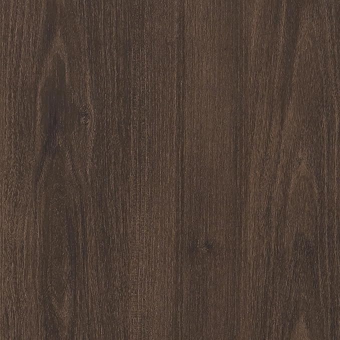 Henn&Hart 48" Fluted Low-Profile Coffee Table with Ribbed Base for Living Room, Family Room, or Office, Warm Brown