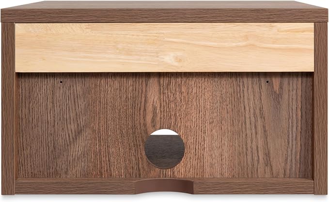 JONATHAN Y Ettore 15.71" Mid-Century Modern Floating Wall Mounted Nightstand with Soft-Close Drawer and Cable Hole, Dark Brown (Set of 2) (NST2002A-SET2) - Image 8