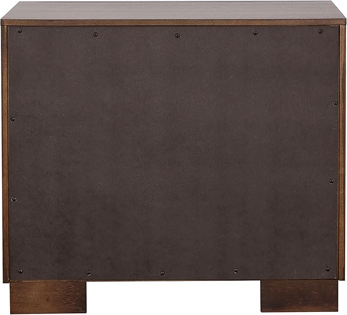 Coaster Home Furnishings Jessica Contemporary 5-Piece Bedroom Set Eastern King Size LED Panel Bed Frame 43-inch Headboard Cappuccino 200711KE-S5P