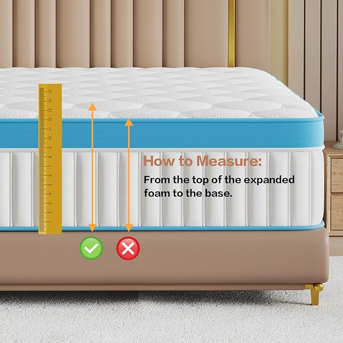 Queen Mattress,14 Inch Queen Size Mattresses in a Box, Memory Foam Mattress for Pressure Relief & Cool Sleep,CertiPUR-US Certified,Safe Foams & Fabric,Non-Fiberglass,Medium Firm,80" x 60"