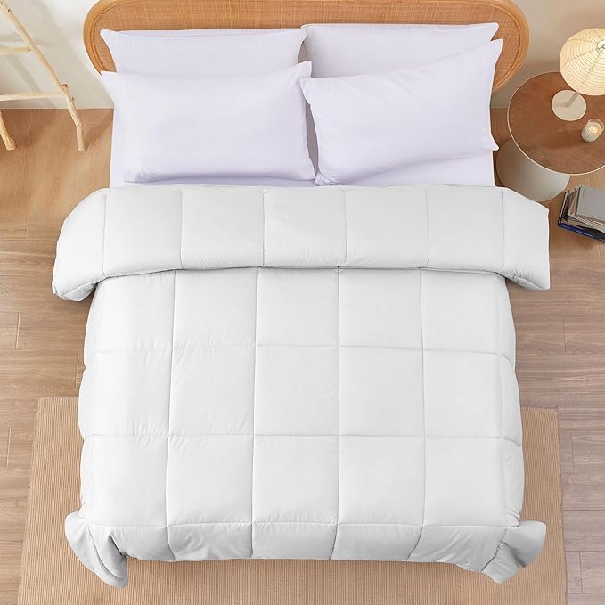 Modern Threads Down Alternative Reversible Comforter White/White California King