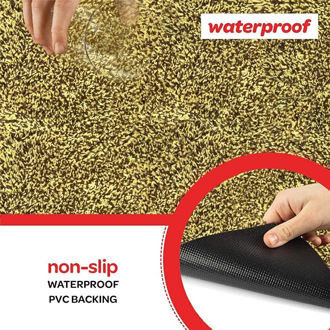 Premium Microfiber Indoor Door Mat – 24"x36" Washable Entry Mat, Non-Slip, Waterproof Backing, Super Absorbent, Low Profile Entryway Doormat for Indoor Entrance - Image 3