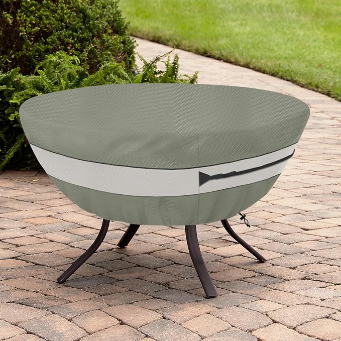 Round Patio Table Cover,Suitable for 36 Inch Diameter Patio Round Table,Waterproof Heavy Duty Round Outdoor Coffee Table Cover,Grey Green - Image 6