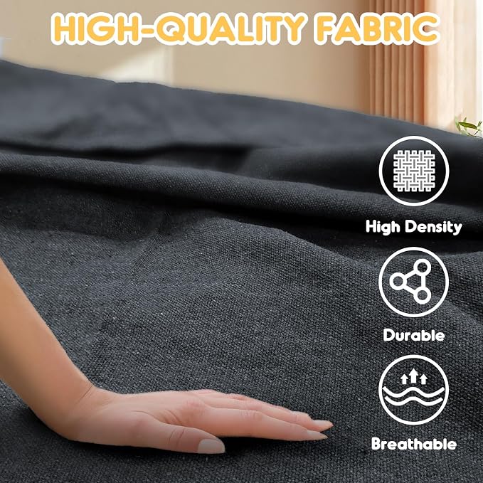 ANYOO Cotton Hammock Portable Camping Hammocks for Hanging Sturdy Garden Comfortable Fabric Hammock with Tree Straps Up to 660lbs with Travel Bag for Camping Outdoor/Indoor Patio Backyard - Image 3