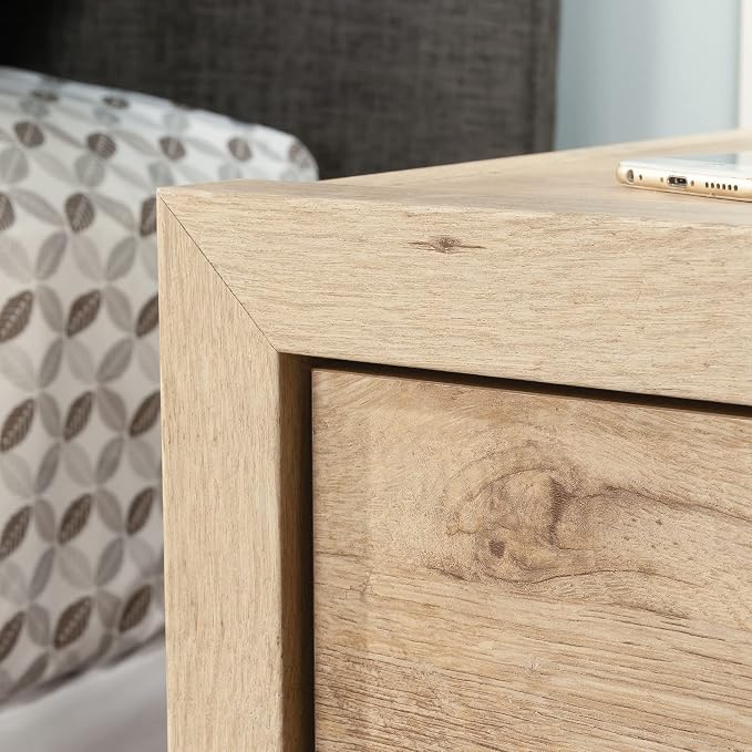 Sauder Pacific View Bedroom Night Stand, Spacious Storage, 1 Drawer Nightstand, Prime Oak Finish - Image 5