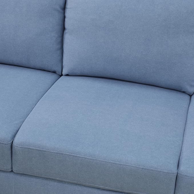 Sectional Couches for Living Room Furniture Sets, 4 Seat Modular Sectional Sofas for Living Room Set with Removable Chaise, L Shaped Couch Set with 2 Armrest for Apartment, Black