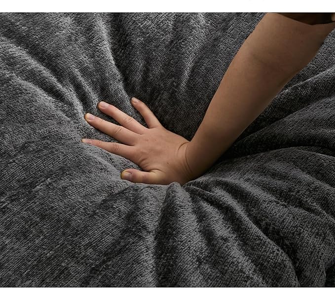 121-Inch U-Shaped Sectional Cloud Sofa Oversized Modular 6 Seaters Sofa Couch with 2 Ottoman Chaise and Pillow Armrest, Chenille Upholstered Convertible Cloud Couch