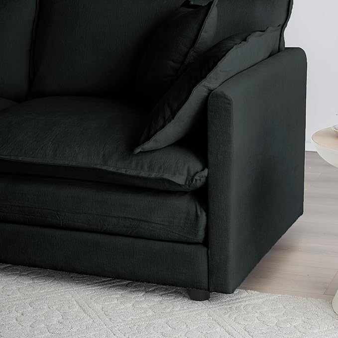 ERYE 2 PCS Oversized Living Room Sofa Sets Include Two Spacious Loveseats for 4-6 Persons, Modern Deep Seat Modular Cushions Sofa&Couch w/8 Pillows for Home,Apartment,Office