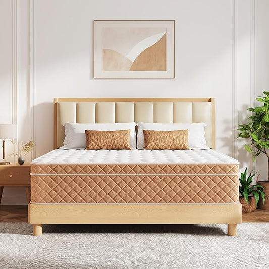 Full Size Mattress,12 Inch Full Mattress,Memory Foam Hybrid Mattresses for Back Pain Relief,Pressure Relief & Motion Isolation,CertiPUR-US Certified,Medium Firm,54"x75"