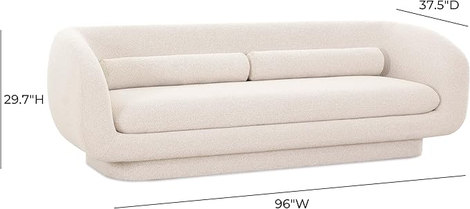 Tov Furniture Simone Cream Boucle Sofa