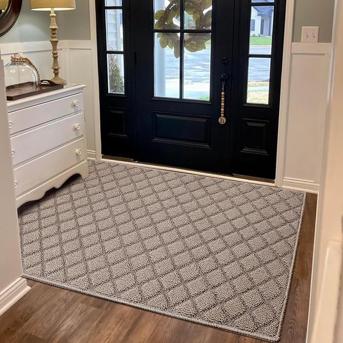 Azadx 2'x3' Front Entryway Door Mat Non Slip Indoor Door mats Washable Entry Mats Welcome Doormat Dirt Trapper for House Entry Low Profile Doormat Indoor Entrance Mat - Image 3