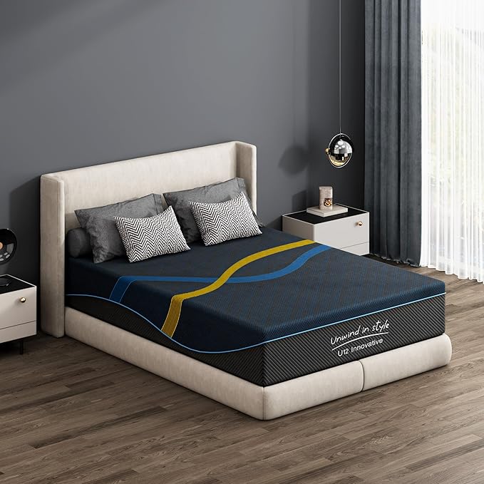 12 Inch Full Memory Foam Mattress with Removable Cover, Medium Firm, Breathable, Ergonomic Support, Mattress in a Box, Pressure Relief, No Fiberglass