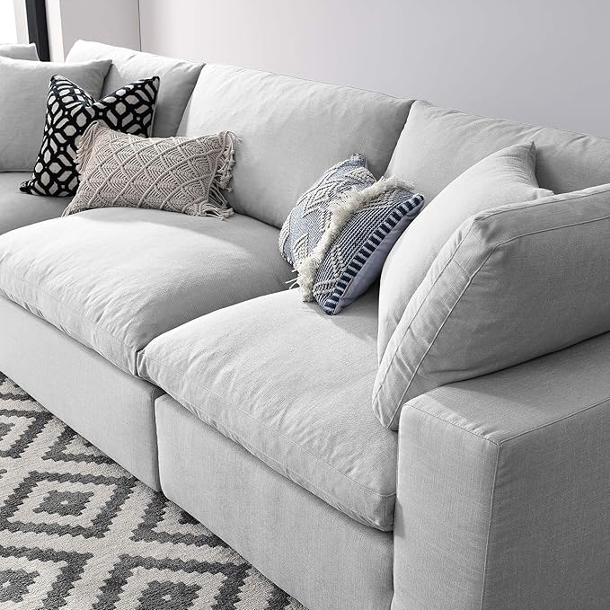 Modway Commix Down-Filled Overstuffed Upholstered 3-Seater Sofa