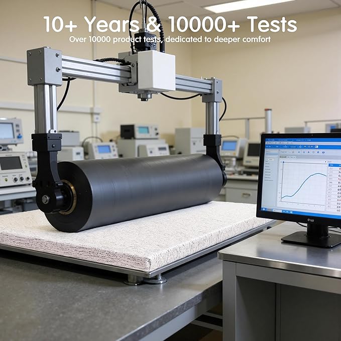 Hokway 4 Inch Memory Foam Mattress Topper with Mosaic Cover Memory Foam Full Mattress Pad Bed Topper Ventilated High Density Pad, CertiPUR-US Certified