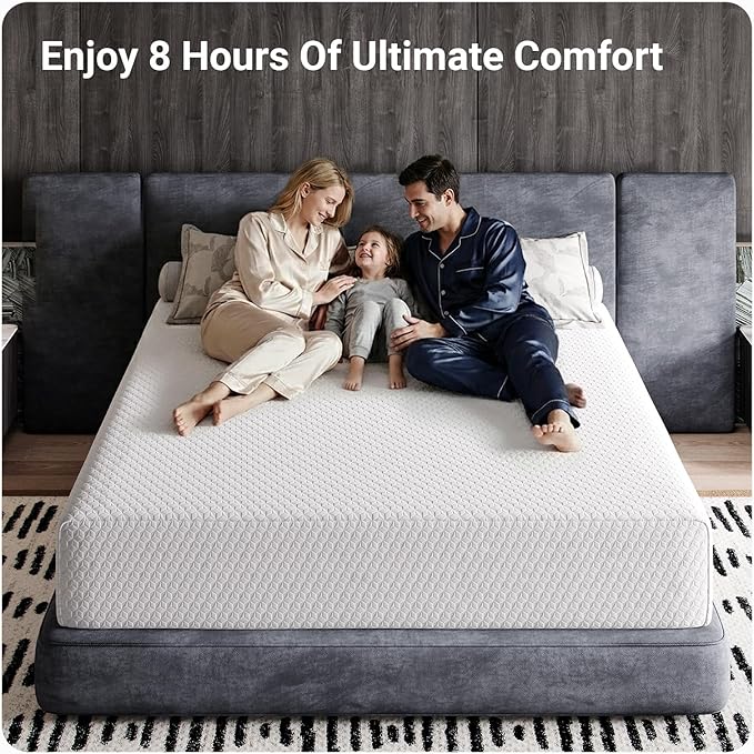 Avenco Queen Mattress 10 Inch, Queen Size Mattresses Medium Firm for Back Pressure Relief, Mattress in a Box CertiPUR-US Certified Foam Colchones