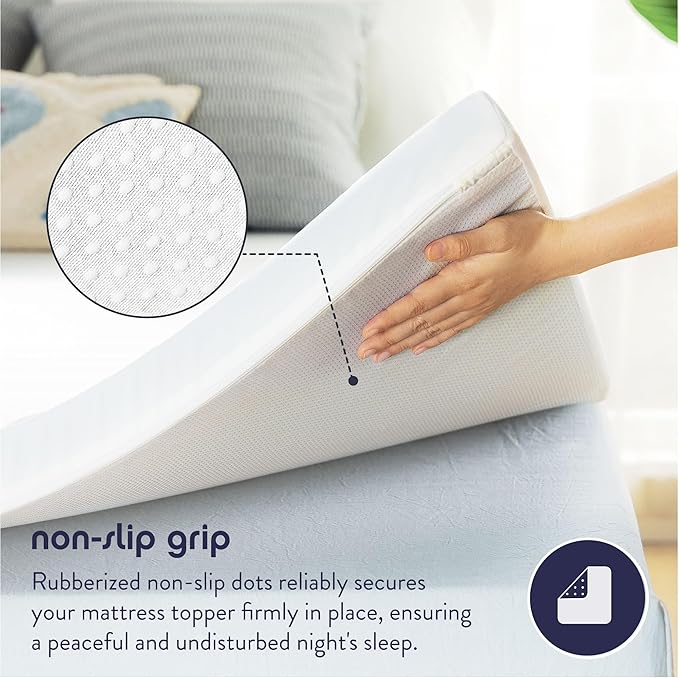 Best Price Mattress 3 Inch Gel Memory Foam Mattress Topper with Cover, CertiPUR-US Certified, Dorm Essentials, King