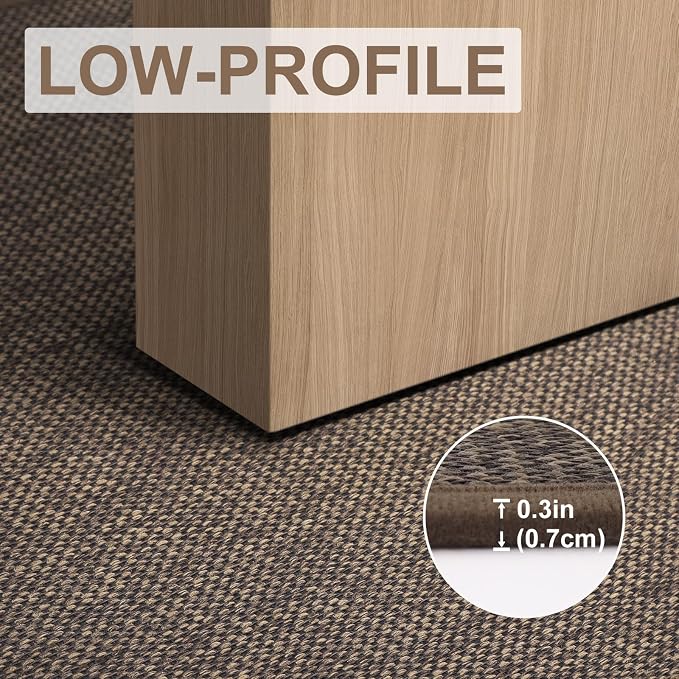 LEKEEPGO Door Mat 32"x47", Non Slip Door Mat Indoor Entrance, Rubber Backing Front Indoor Doormat Washable Absorbent Low-Profile Entryway Entry Resist Dirt Inside Door Mats, Brown - Image 6