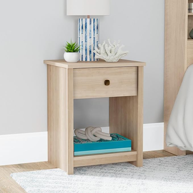Sauder River Ranch Nightstand W/Drawer, Harvest Walnut Finish by SAUDER%C2%AE