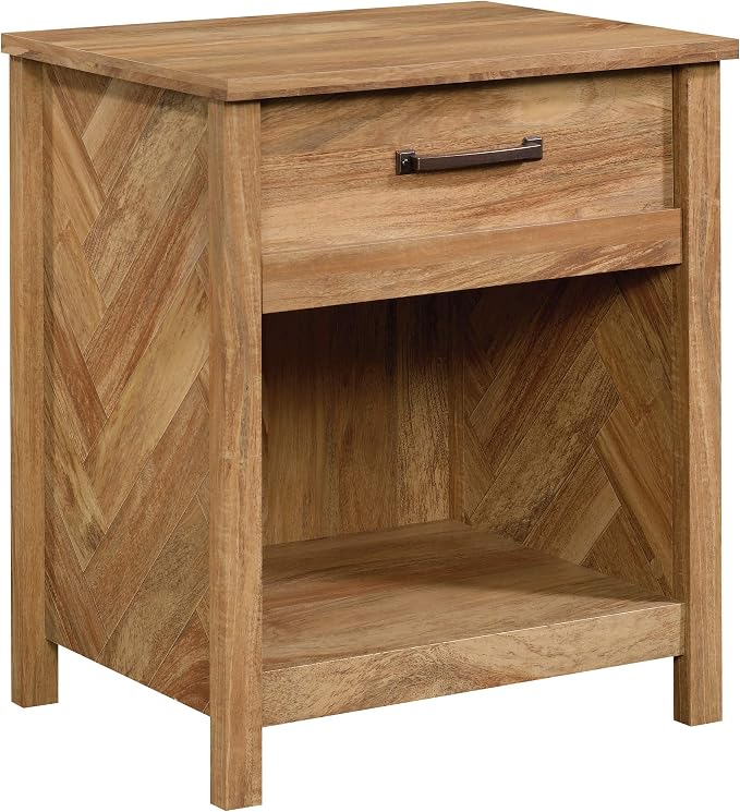 Sauder Cannery Bridge Night Stand with Spacious Drawer, Nightstand for Bedroom, Sindoori Mango Finish by SAUDER%C2%AE