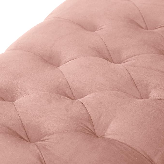 Futon Sofa Bed, Convertible Futon Couch with Adjustable Backrest, 68.31” Folding Sofa Bed with 2 Pillows & Metal Legs, Sleeper Loveseat with Armrest for Home Office, Pink