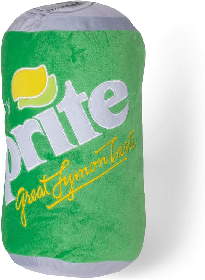 Mark Feldstein & Associates Sprite Can Classic Green 14 x 8 Polyester Fabric Soft Plush Throw Pillow