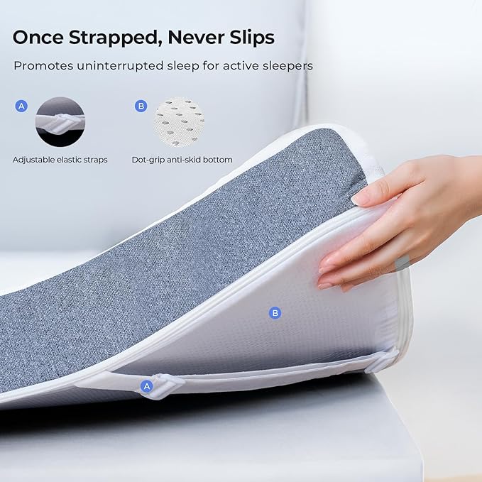 HOMRELEXA Cooling Mattress Topper Twin Size 3 Inch, Cooling Gel & Bamboo Charcoal Memory Foam Mattress Topper for Back Pain Relief, Firm Dual-Layer Foam Bed Pad with Removable Cover College Dorm