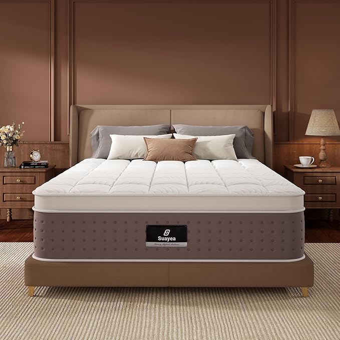 California King Mattress, 2026 Upgraded 14 Inch Luxury Hybrid Cal King Mattress in a Box, Cooling-Gel Memory Foam & Pocket Springs, Medium Firm, Pressure Relief, Extra Edge Support, 365-Night Trial