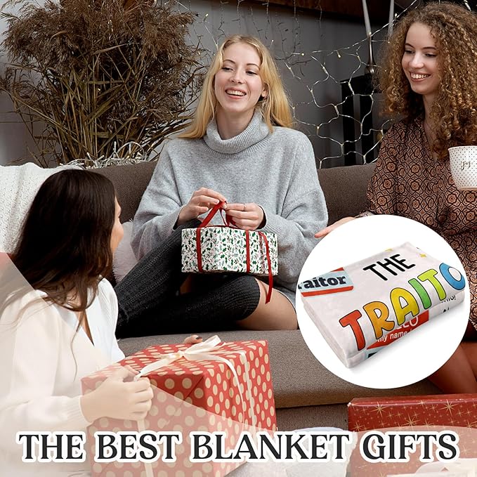 Farewell Gifts for Coworkers, Coworker Leaving Gifts for Women, Men - Traitor Blanket 80" X 60", Goodbye&Going Away Gifts for Coworkers, Work Besties Gift, Leaving Gift for Teacher Nurse Boss Friends