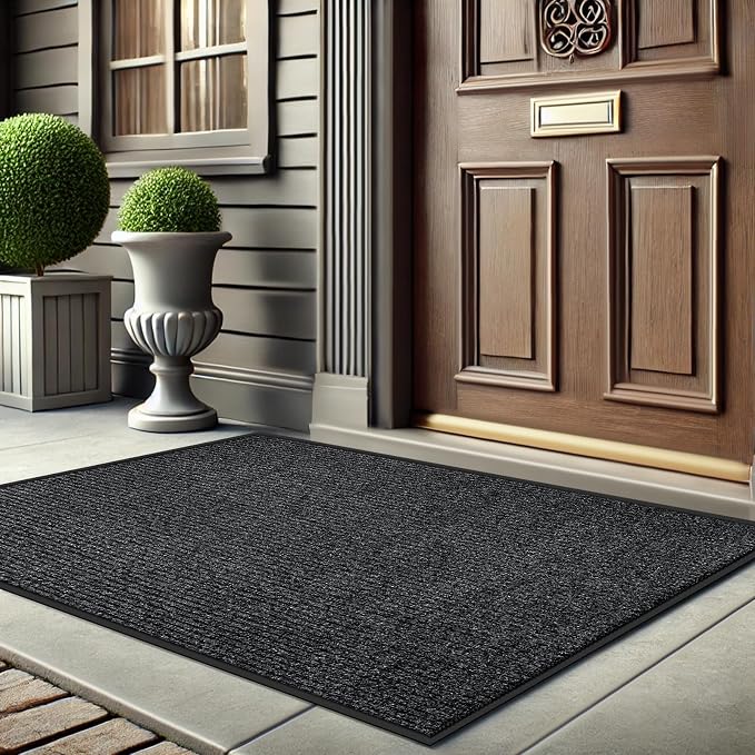 Azadx 4'x6' Front Door Mat Heavy Duty Indoor Outdoor Door Mat Non-Slip Backing Doormat for Entryway Stain and Fade Resistant Commercial Floor Mats Entry Mat Low Profile Welcome Door Mats - Image 2