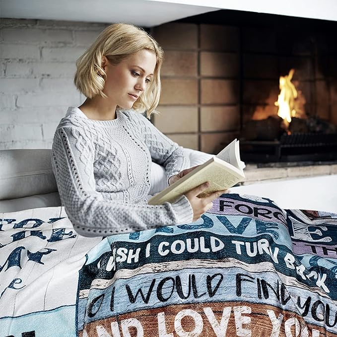 Anniversary Romantic Gift for Women, to My Wife Blanket from Husband, Wife Birthday Gift Ideas, Anniversary Wedding Gift for Her, Soft Flannel Throw Blanket for Couch Sofa Bed