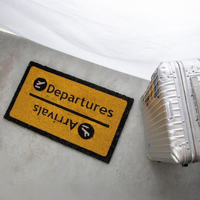 Fisura – Doormat Outdoor Entrance, Outdoor mats for Front Door, Welcome mat. Made of Coconut Fiber with Non-Slip PVC Base, Doormat Hand-Painted, 30 x 18 inches. (Arrivals) - Image 6