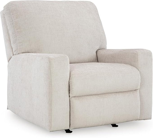 Signature Design by Ashley Aviemore Casual Rocker Recliner, Light Gray