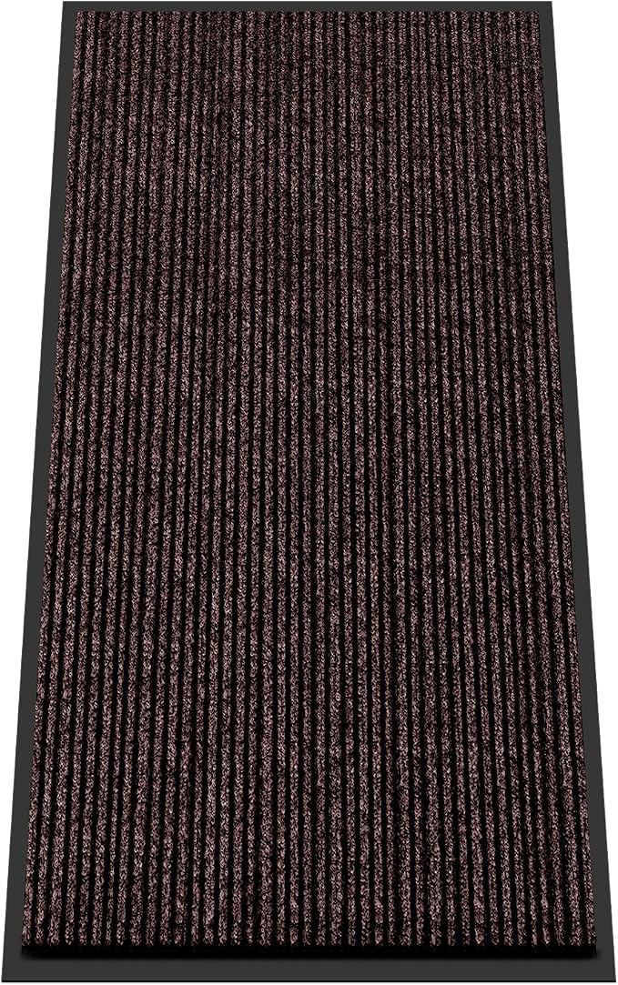 Azadx 2'x4' Indoor Outdoor Door Mat Heavy Duty Front Door Mat Ultra Absorbent Muddy Dirt Resist Welcome Door Mats Non-Slip Backing Entrance Mat for Home Commercial Outdoor Entrance Floor Mat by Azadx