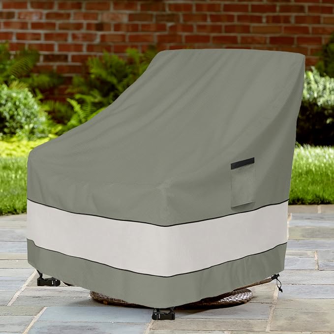 Patio Chair Covers Waterproof Patio Furniture Covers,33W x 37D x 38 H Inches Outdoor Swivel Chair Cover 2 Pack -Grayish Green - Image 9