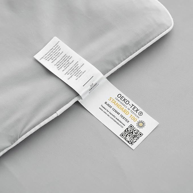 Cozy Bliss Cooling Comforter Twin Size, Cooling Blankets for Hot Sleepers and Night Sweats, Gray Summer Comforter for Twin Size Bed, Breathable Soft Lightweight Silk Smooth