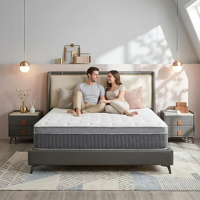 Full Size Mattress - 12 Inch Full Mattress- Hybrid Memory Foam Mattress,Pressure Relief, Cooling Breathable Cover, CertiPUR-US Certified, Bed-in-a-Box