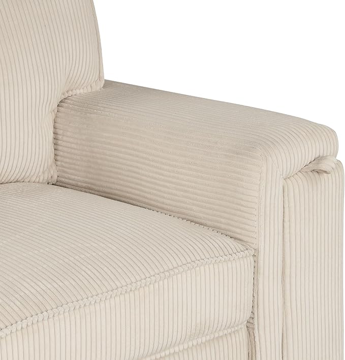 Modern Reversible Sleeper Sectional Sofa W/Pull Out Couch Bed and Large Capacity Storage Chaise, L-Shaped Corduroy Upholstered Sofa&Couch Convertible Sofabed with Hidden Cupholders for Living Room