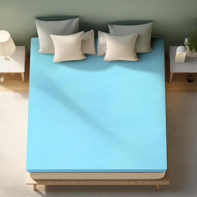 Hokway 4 Inch Mattress Topper Memory Foam Twin Mattress Pad Bed Topper Ventilated High Density Pad, CertiPUR-US Certified