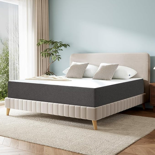 Lukace 12 Inch Full Size Mattress No Fiberglass Gel Memory Foam Mattress for Cool Night, Certified Safe, Relieve Pressure with Medium Firm Support, Back Pain Relief, 75" L x 54" W