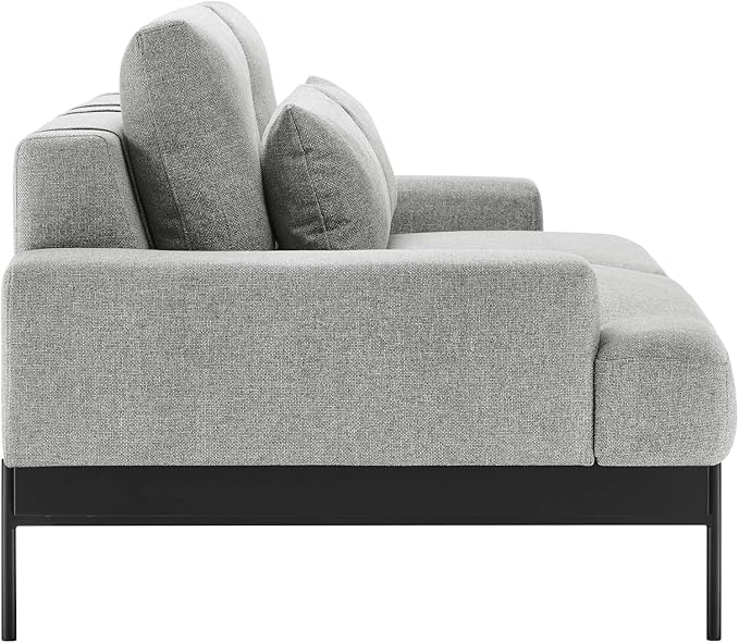 Modway EEI-6214-LGR Proximity Upholstered Fabric Sofa, Light Gray