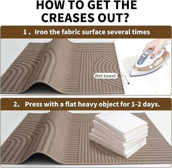Front Door Mat 17''x30'', Absorbent Dirt Resist Washable Non Slip Low-Profile Indoor Doormat, Easy Clean Entryway Welcome Door Mats, Grey - Image 8