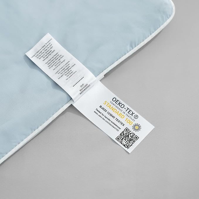 Cozy Bliss Cooling Comforter King Size, Cooling Blankets for Hot Sleepers and Night Sweats, Gray Blue Summer Comforter for King Size Bed, Breathable Soft Lightweight Silk Smooth