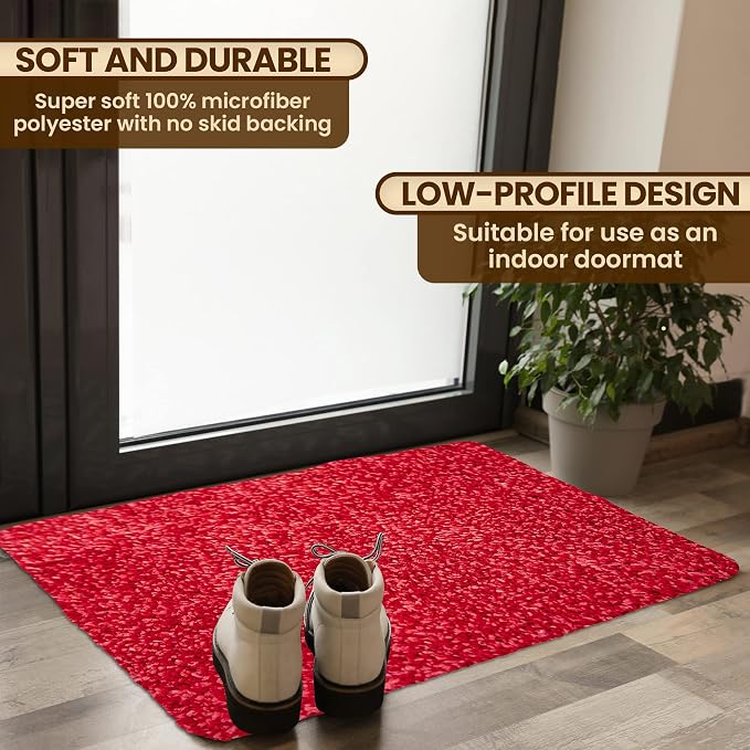 Premium Microfiber Indoor Door Mat – 36"x72" Washable Entry Mat, Non-Slip, Waterproof Backing, Super Absorbent, Low Profile Entryway Doormat for Indoor Entrance - Image 3